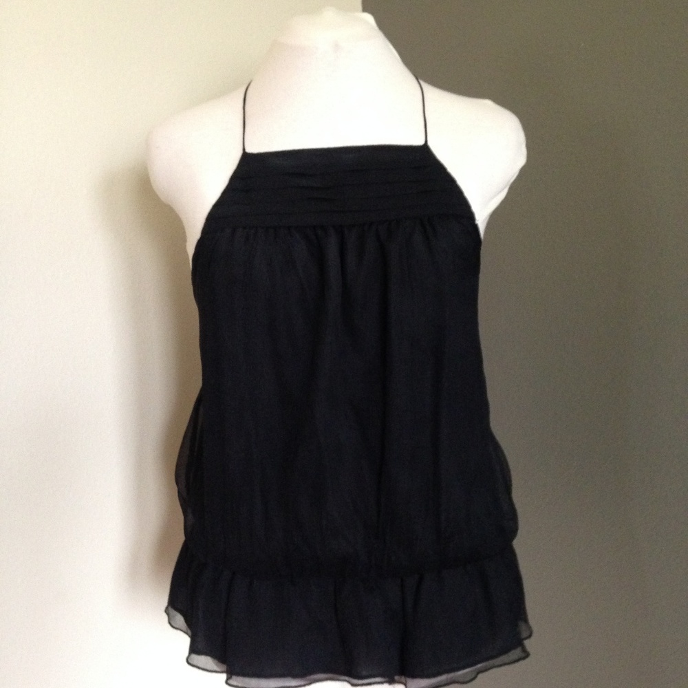 Black Halter Top